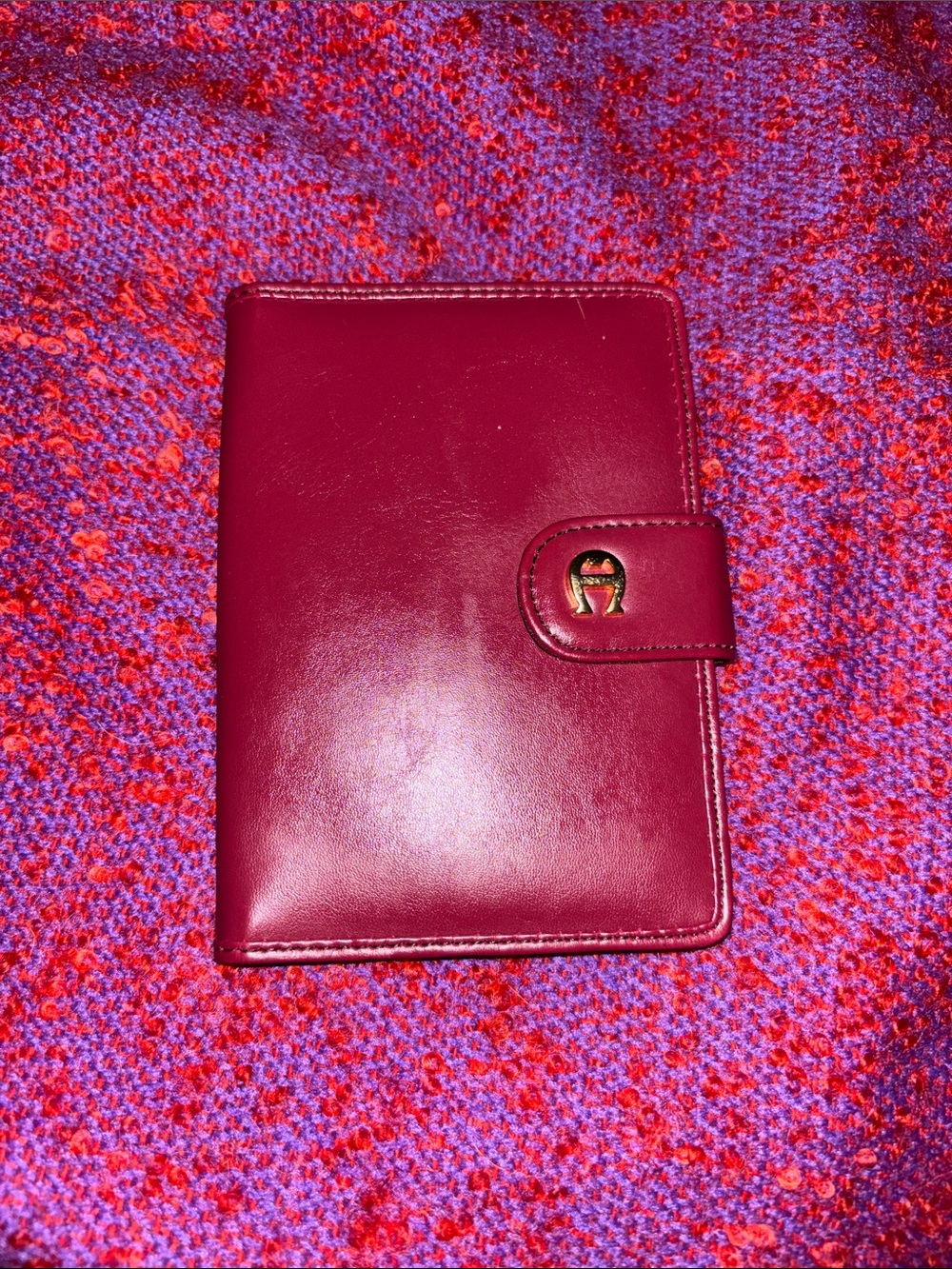 Etienne Aigner Burgandy Leather wallet